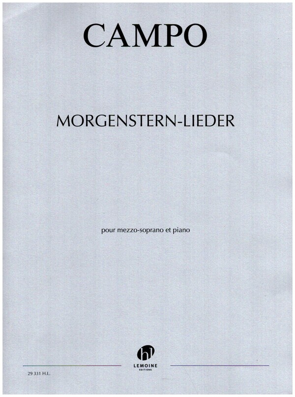 Morgenstern-Lieder  pour mezzo-soprano et piano  partition