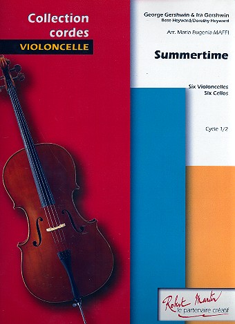 Summertime pour 6 violoncelles&nbsp;&nbsp;partition et parties&nbsp;&nbsp;