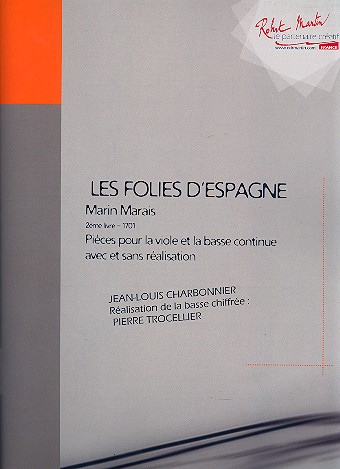 Les folies d'Espagne vol.2  pièces pour la viole et bc avec et sans  réalisation, facsimile