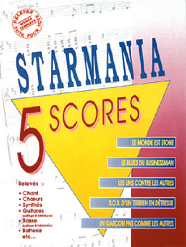 Luc Plamondon_Michel Berger, Starmania: 5 Scores&nbsp;&nbsp;Piano, Vocal and Guitar&nbsp;&nbsp;Buch