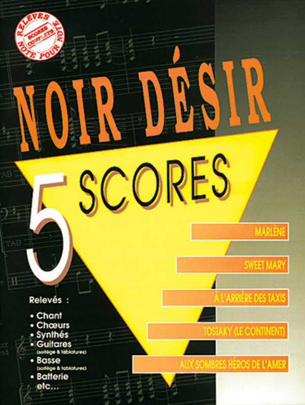 Noir Désir, Noir Desir: 5 Scores&nbsp;&nbsp;Piano, Vocal and Guitar&nbsp;&nbsp;Buch