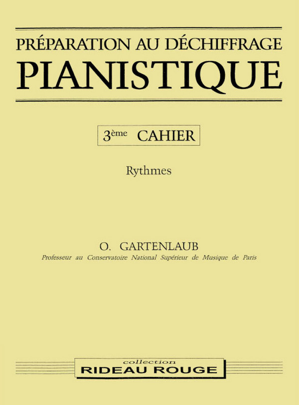 Préparation au Déchiffrage Pianistique Vol.3 (Rytj,es)  pour piano   