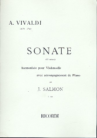 Sonate en ut mineur pour violoncelle  et piano  