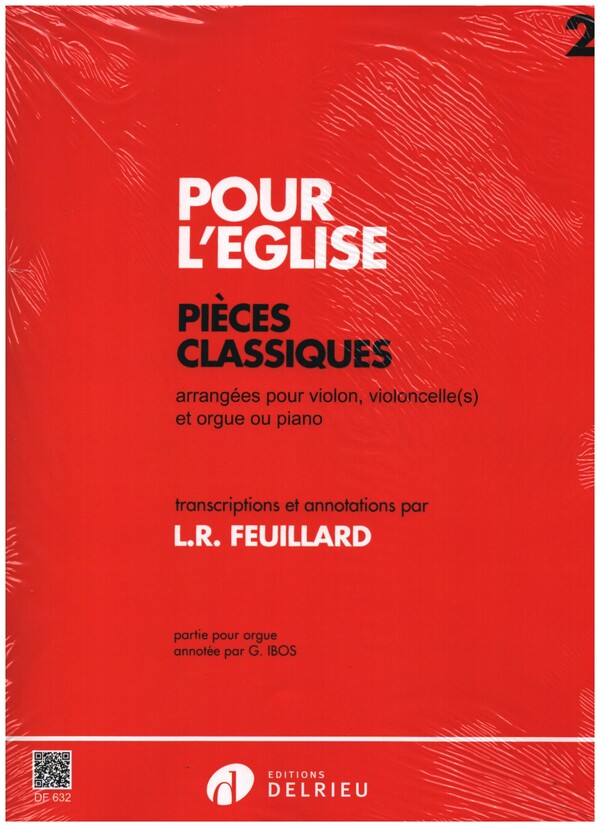 Pour l'eglise vol.2&nbsp;&nbsp;pour violon, violoncelle(s) et piano ou orgue&nbsp;&nbsp;parties