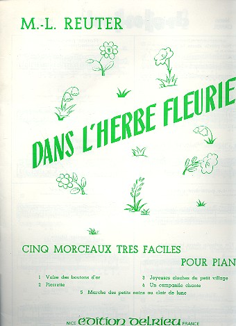 Dans l'herbe fleurie &nbsp;&nbsp;pour piano&nbsp;&nbsp;