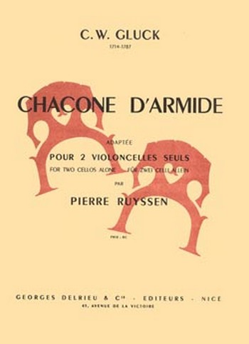 Chacone d'Armide&nbsp;&nbsp;pour 2 violoncelles&nbsp;&nbsp;parties