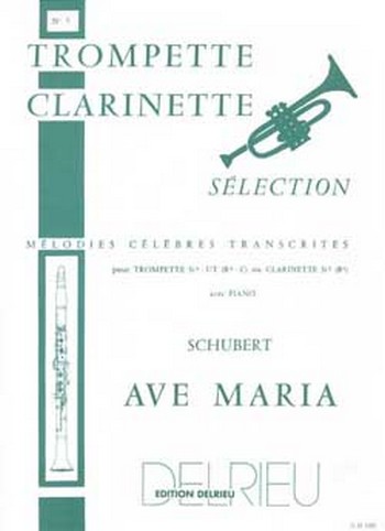 Ave Maria  pour trompette (clarinette) et piano  