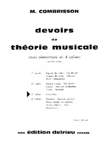 COMBRISSON M. Devoirs de théorie Vol.3&nbsp;&nbsp;théorie musicale&nbsp;&nbsp;Partition