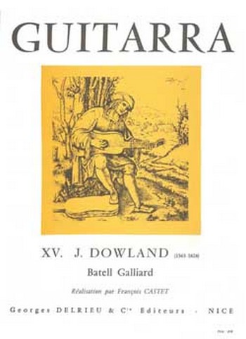 DOWLAND John Batell Galliard&nbsp;&nbsp;guitare&nbsp;&nbsp;Partition