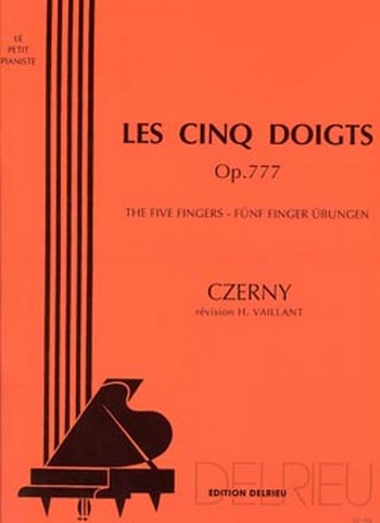 CZERNY Carl Les 5 doigts Op.777&nbsp;&nbsp;piano&nbsp;&nbsp;Partition