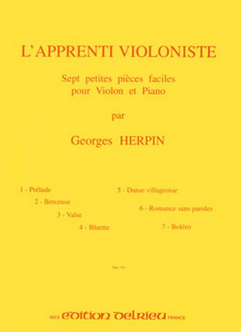 L'apprenti violoniste&nbsp;&nbsp;pour violon et piano&nbsp;&nbsp;