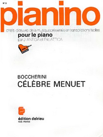 Menuet op.13 no.5 - Pianino 3&nbsp;&nbsp;pour piano&nbsp;&nbsp;