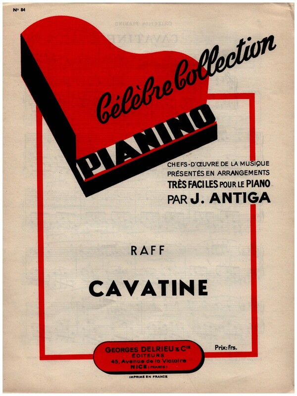 Cavatine  pour piano  