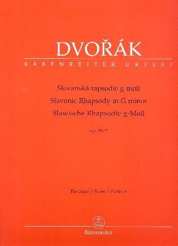 Slawische Rhapsodie g-Moll op.45,2&nbsp;&nbsp;für Orchester&nbsp;&nbsp;Partitur