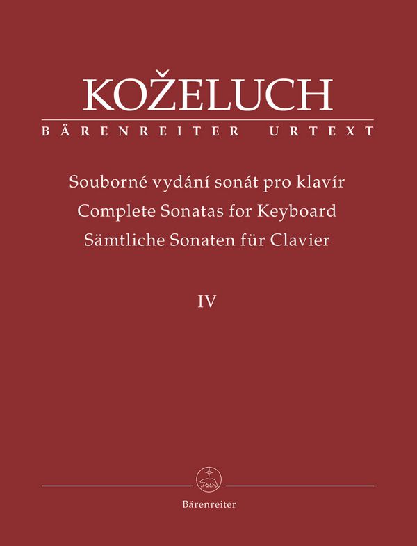 Sämtliche Sonaten Band 4 (Nr.38-50)  für Klavier  