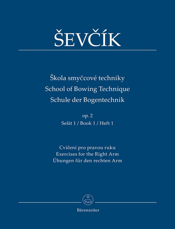 Schule der Bogentechnik op.2 Band 1  für Violine (tschech/en/dt)  