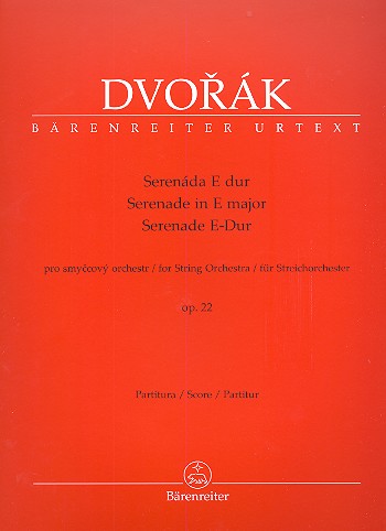 Serenade E-Dur op.22&nbsp;&nbsp;für Streichorchester&nbsp;&nbsp;Partitur