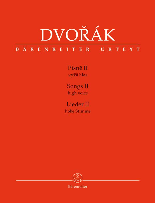 Lieder Band 2  für Gesang (hoch) und Klavier (dt/tschech/en)  