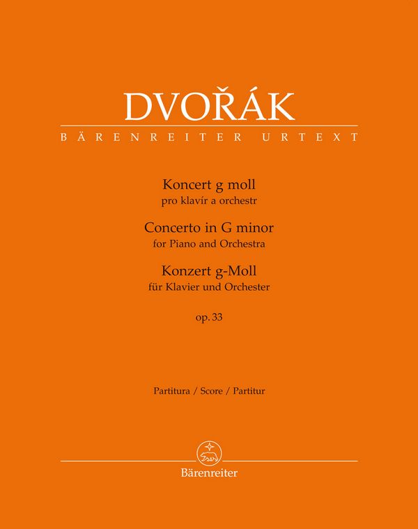 Konzert g-Moll op.33  für Klavier und Orchester  Partitur