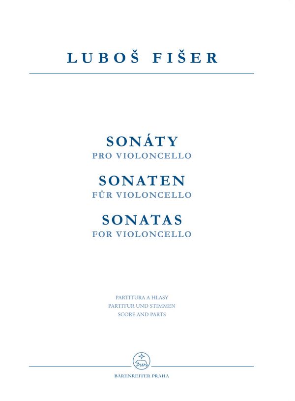 Sonaten für Violoncello  für Violoncello (solo/Violoncello und Klavier/2 Violoncelli)  Partitur und Stimmen