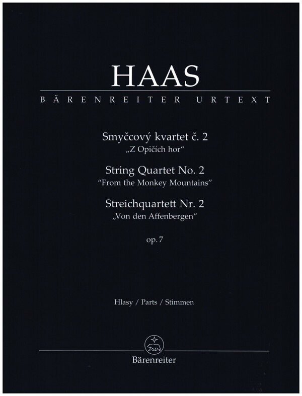 Quartett Nr.2 op.7  für Streichquartett (Schlagzeug ad lib)  Stimmensatz