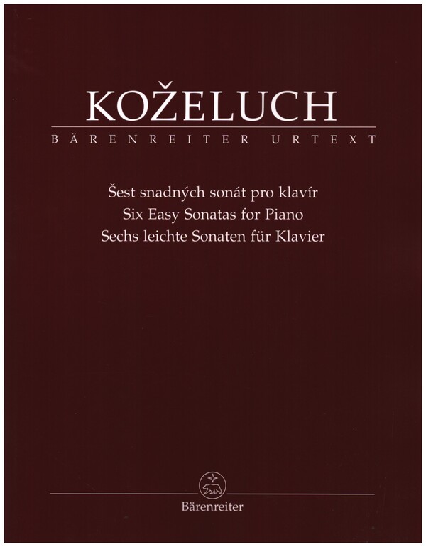 6 leichte Sonaten  für Klavier  