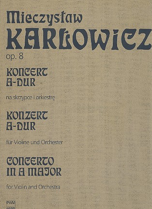 Sämtliche Werke Band 5  Konzert A-Dur für Violine und Orchester  Partitur,  gebunden