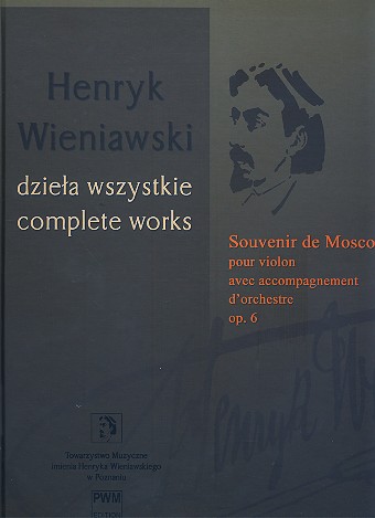 Souvenir de Moscou op.6  pour violon et orchestre  partition