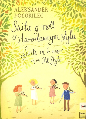 Suite in g Minor in an old Style  for 4 violins (string quartet)  score and parts