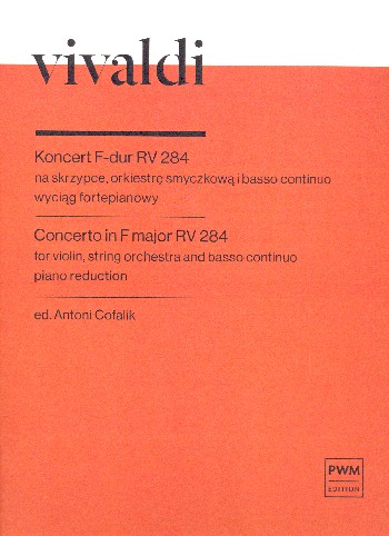 Concerto in F Major RV284  for violin, string orchestra and bc  violin and piano