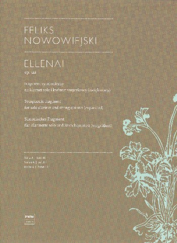 Works Series A vol.3  Ellenai op.32a (Symphonic Fragment)  score and critical commentary,  bound