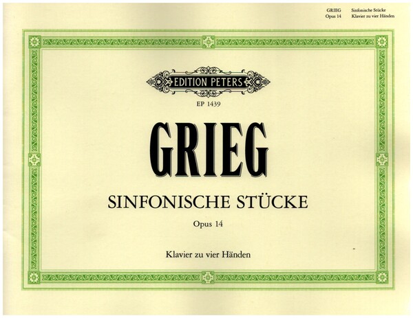 Sinfonische Stücke op.14&nbsp;&nbsp;für Klavier zu 4 Händen&nbsp;&nbsp;