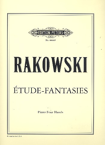 Étude-Fantasies&nbsp;&nbsp;for piano 4 hands&nbsp;&nbsp;Score