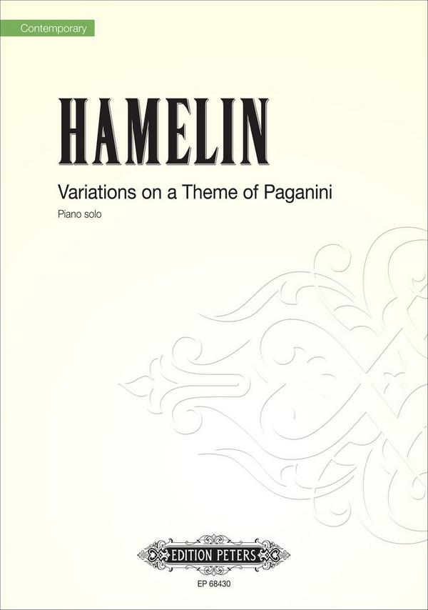Variations on a Theme of Paganini&nbsp;&nbsp;for piano&nbsp;&nbsp;