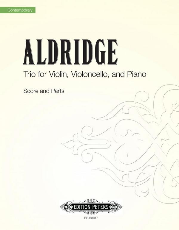 Trio&nbsp;&nbsp;for violin, cello and piano&nbsp;&nbsp;score and parts,  archive copy