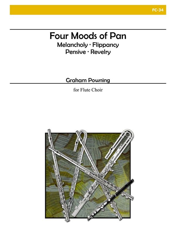 4 Moods of Pan  for flute choir  score and parts