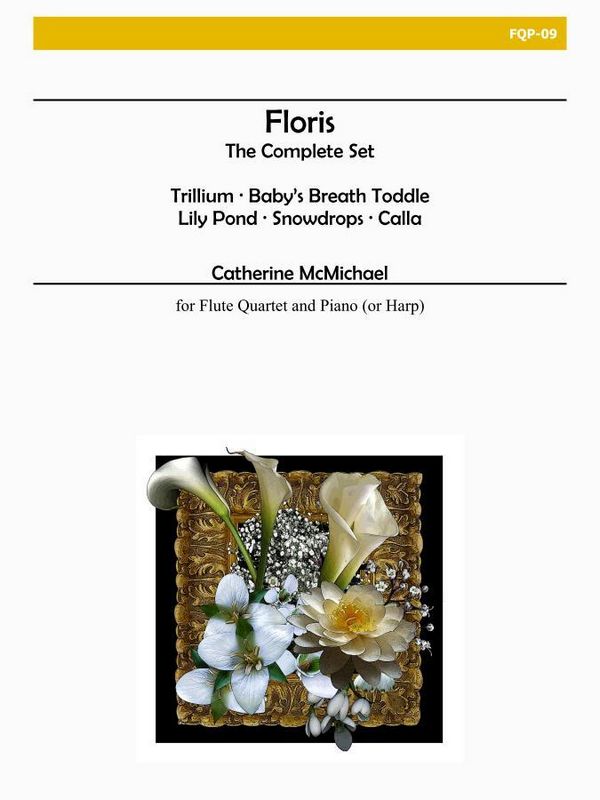  Floris the Complete Set  for flute quartet and piano  score and parts