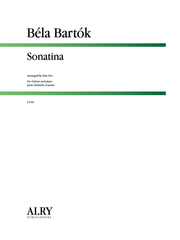 Sonatina&nbsp;&nbsp;for clarinet and piano&nbsp;&nbsp;