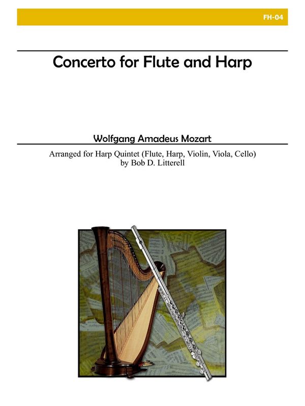 Concerto for Flute and Harp&nbsp;&nbsp;for flute, harp, violin, viola and cello&nbsp;&nbsp;score and parts