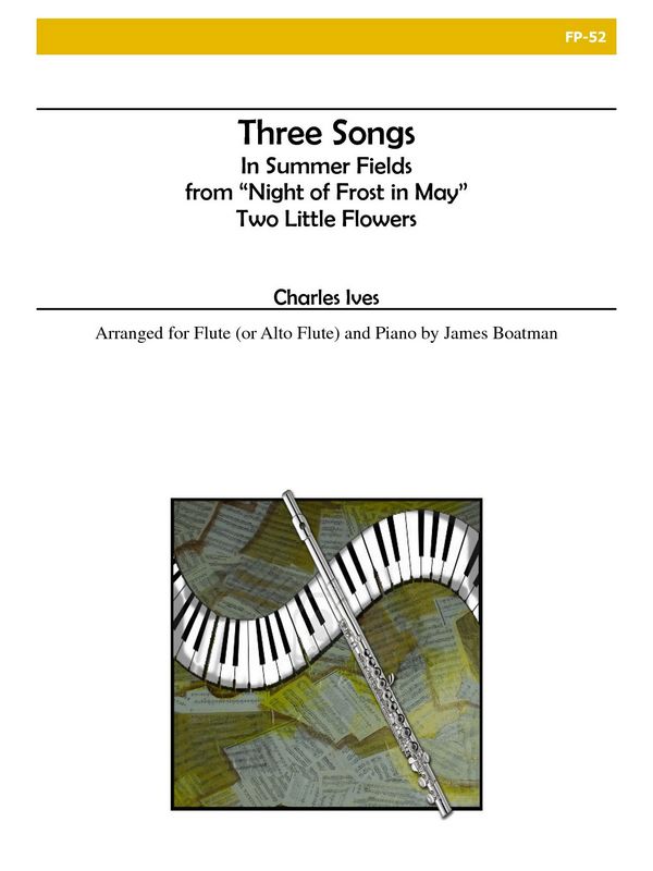3 Songs  for flute (or alto flute) and piano  