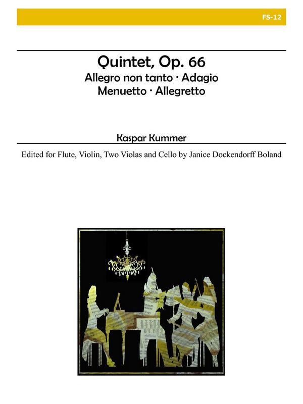 Quintet op.66  for flute, violin, 2 violas and cello  score and parts