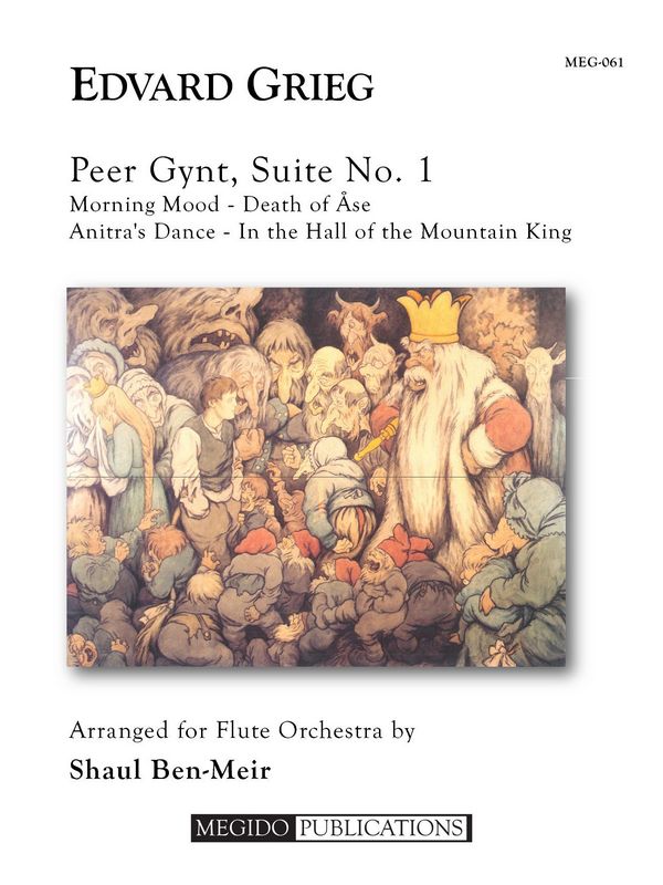Peer Gynt, Suite No.1&nbsp;&nbsp;for flute orchestra&nbsp;&nbsp;score and parts