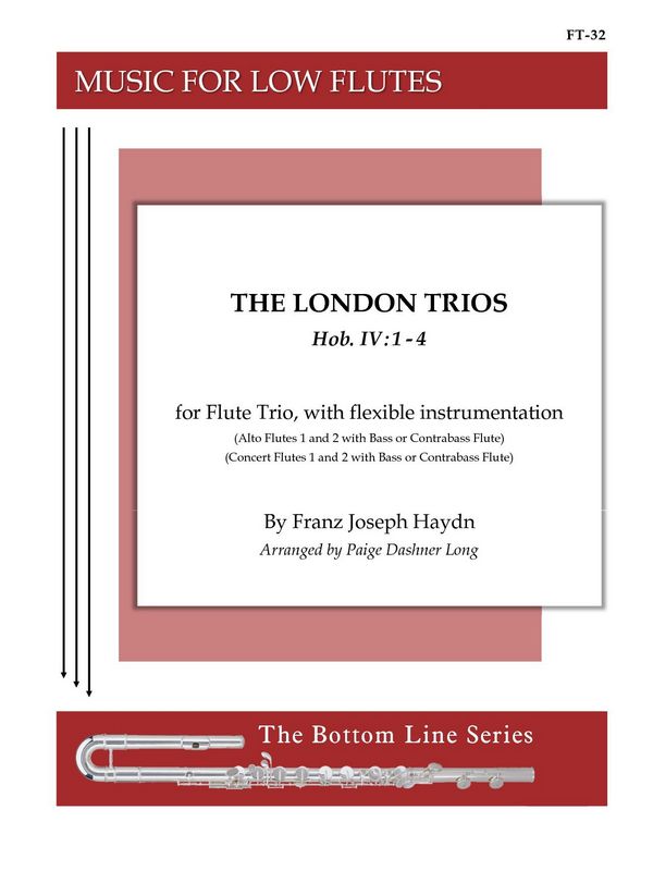 The London Trios Hob.IV:1-4&nbsp;&nbsp;for 3 flutes&nbsp;&nbsp;score and parts