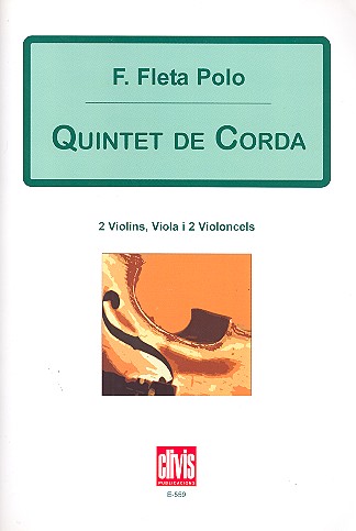 Quintett für 2 Violinen, Viola und  Violoncello  Partitur