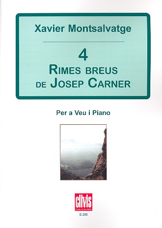 4 rimes breus de Josep Carner  per a veu i piano  