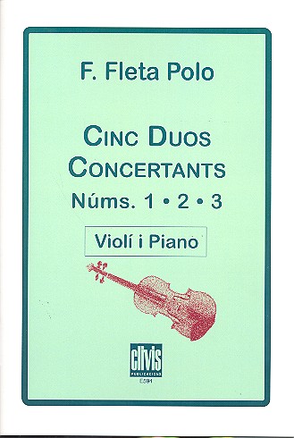 5 Duos concertants Band 1 (Nr.1-3)  für Violine und Klavier  