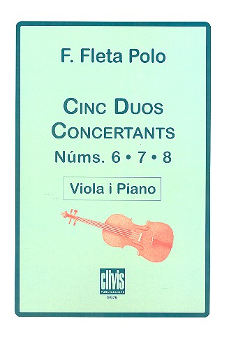 5 Duos concertants núms.6, 7 i 8  für Viola und Klavier  
