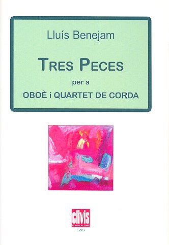 3 Peces for oboe and string quartet  score and parts  