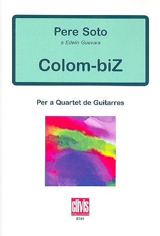 Colom-biZ for 4 guitars&nbsp;&nbsp;score and parts&nbsp;&nbsp;