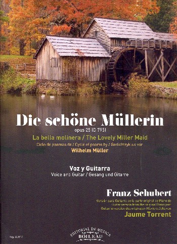 Die schöne Müllerin  para voz y guitarra  partitury y voz (dt)